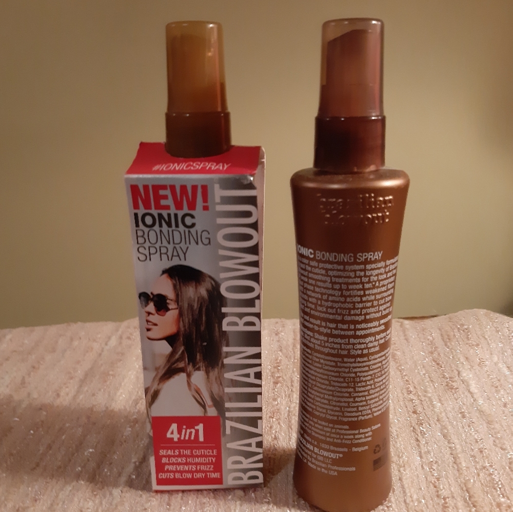 Brazilian Blowout ionic Spray step 3